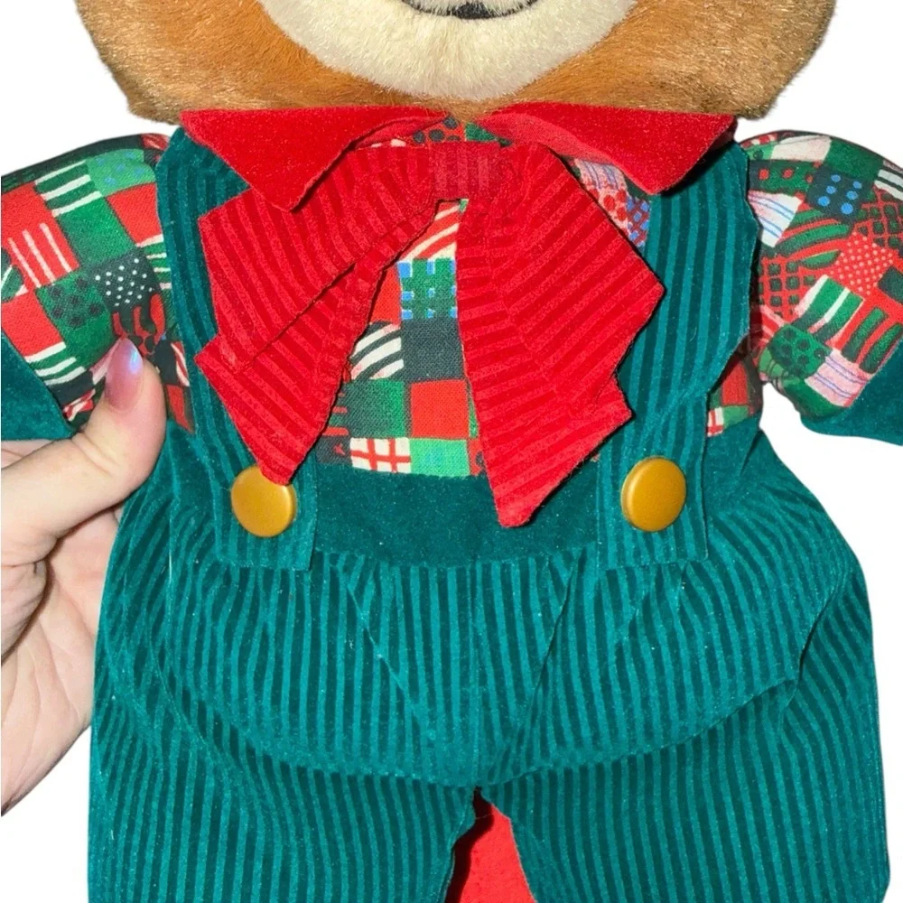 Vintage 1994 Teddy Bear Lane K-Mart Christmas Bear Plush 17”